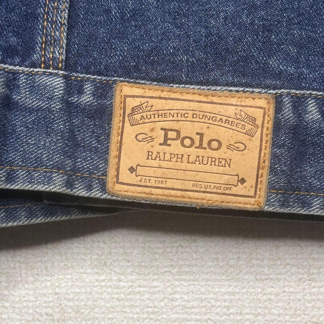 90s Polo Ralph Lauren デニムジャケット 襟コーデュロイ