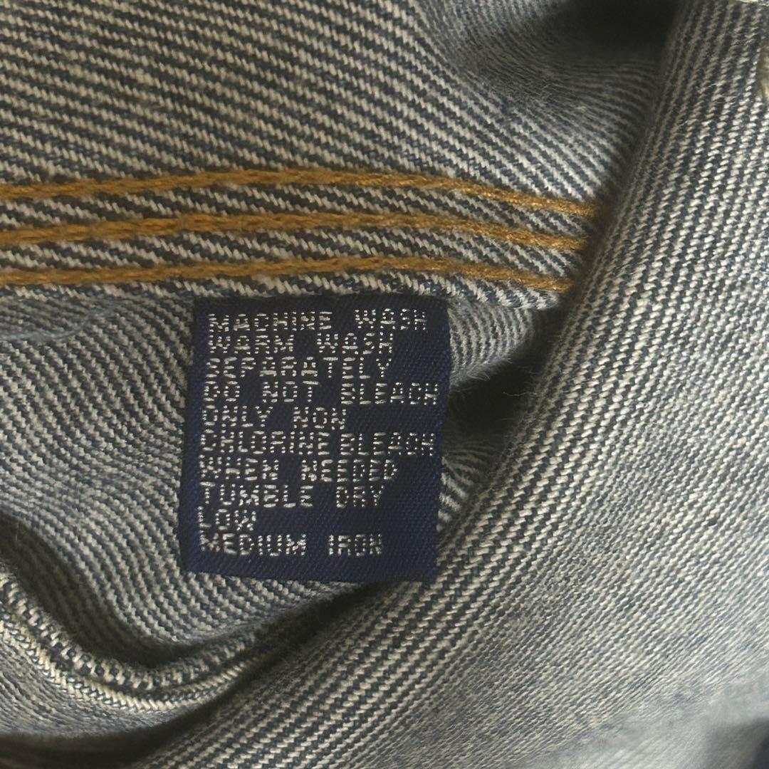 90s Polo Ralph Lauren デニムジャケット 襟コーデュロイ
