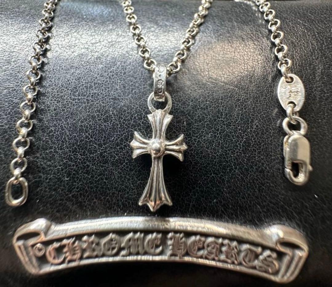 本物　Chrome Hearts クロムハーツ　ベビーファット　ピンクサファイア