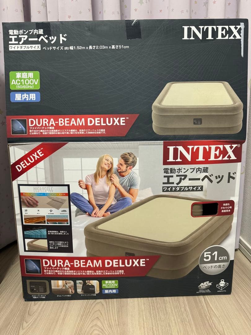 INTEX エアーベッド ⭐︎ワイドダブルサイズ⭐︎