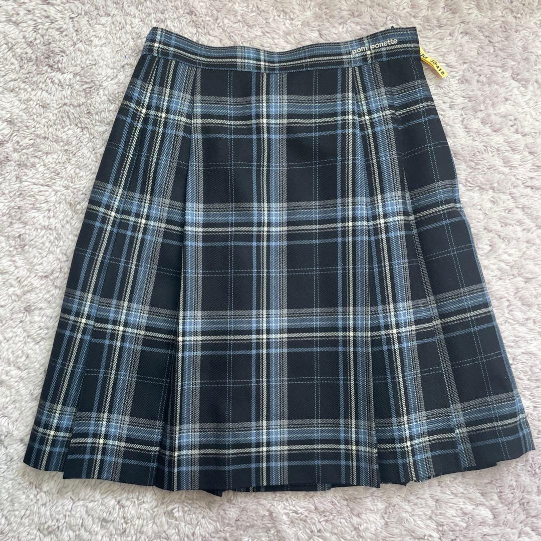 【セット】ポンポネット 150 黒　ブレザー　スカート　ブラウス 卒業式　スーツ