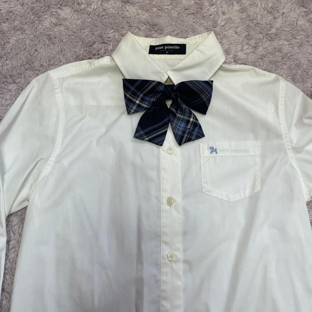 【セット】ポンポネット 150 黒　ブレザー　スカート　ブラウス 卒業式　スーツ