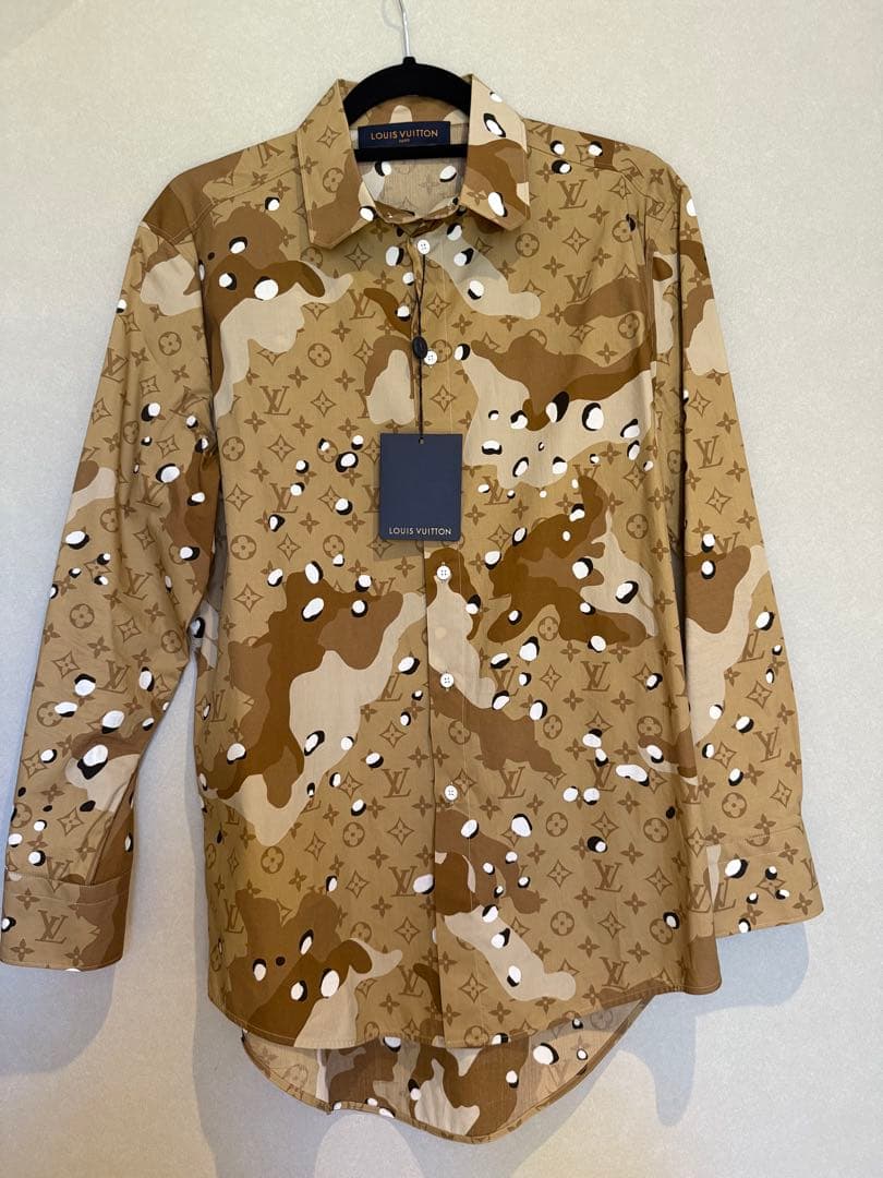 LOUIS VUITTON モノグラム カモフラージュ ロングスリーブ シャツ