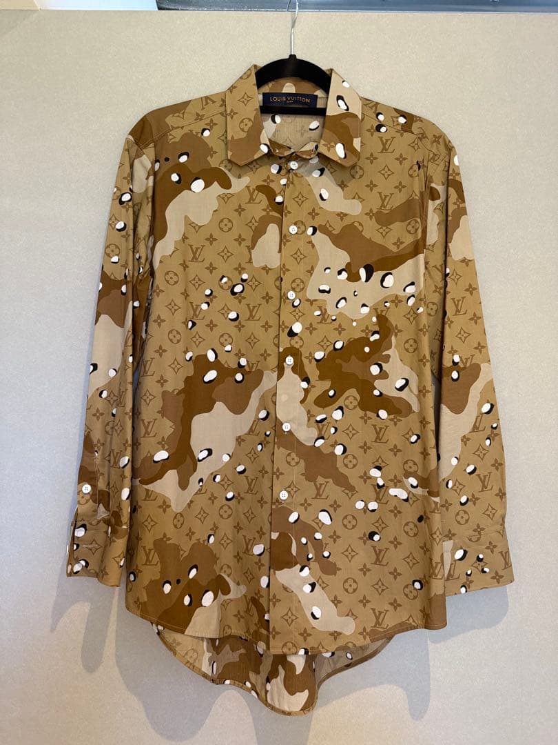 LOUIS VUITTON モノグラム カモフラージュ ロングスリーブ シャツ