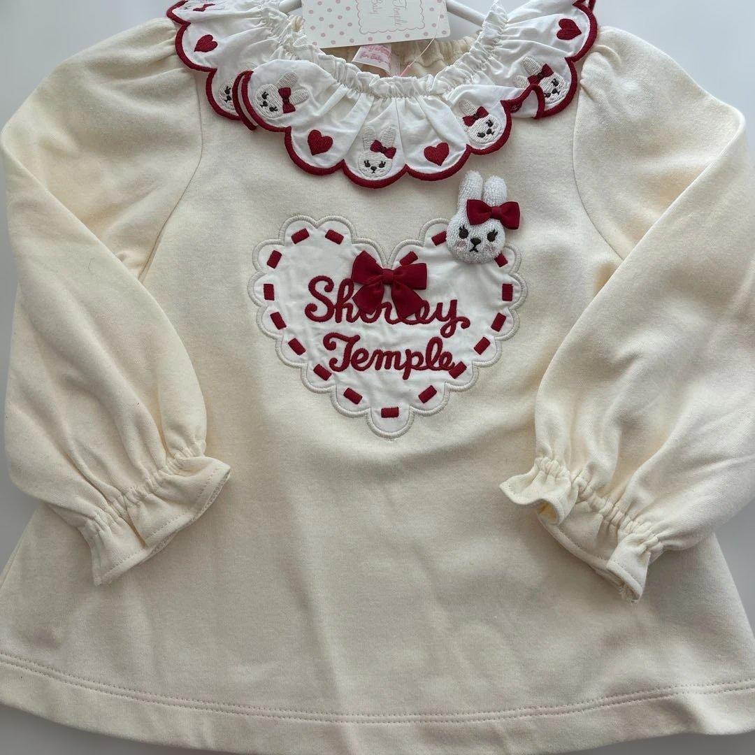 新品未使用タグ付き❤︎シャーリーテンプル❤︎うさぎロンＴ長袖カットソー90センチ