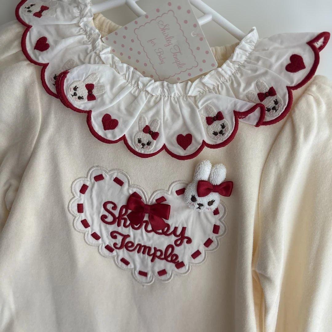 新品未使用タグ付き❤︎シャーリーテンプル❤︎うさぎロンＴ長袖カットソー90センチ