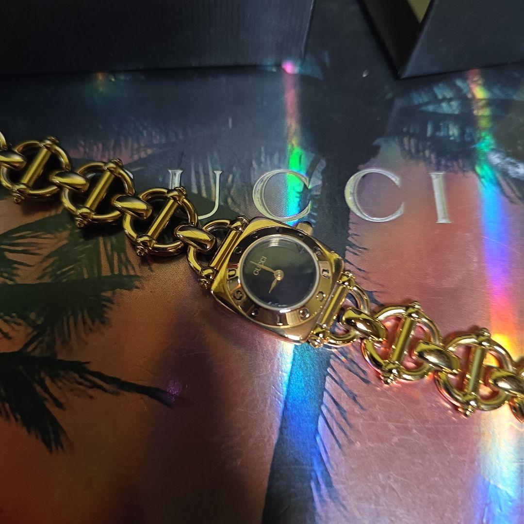 ⭐【美品希少レア】グッチGUCCI6400Lゴールド腕時計(稼働品)