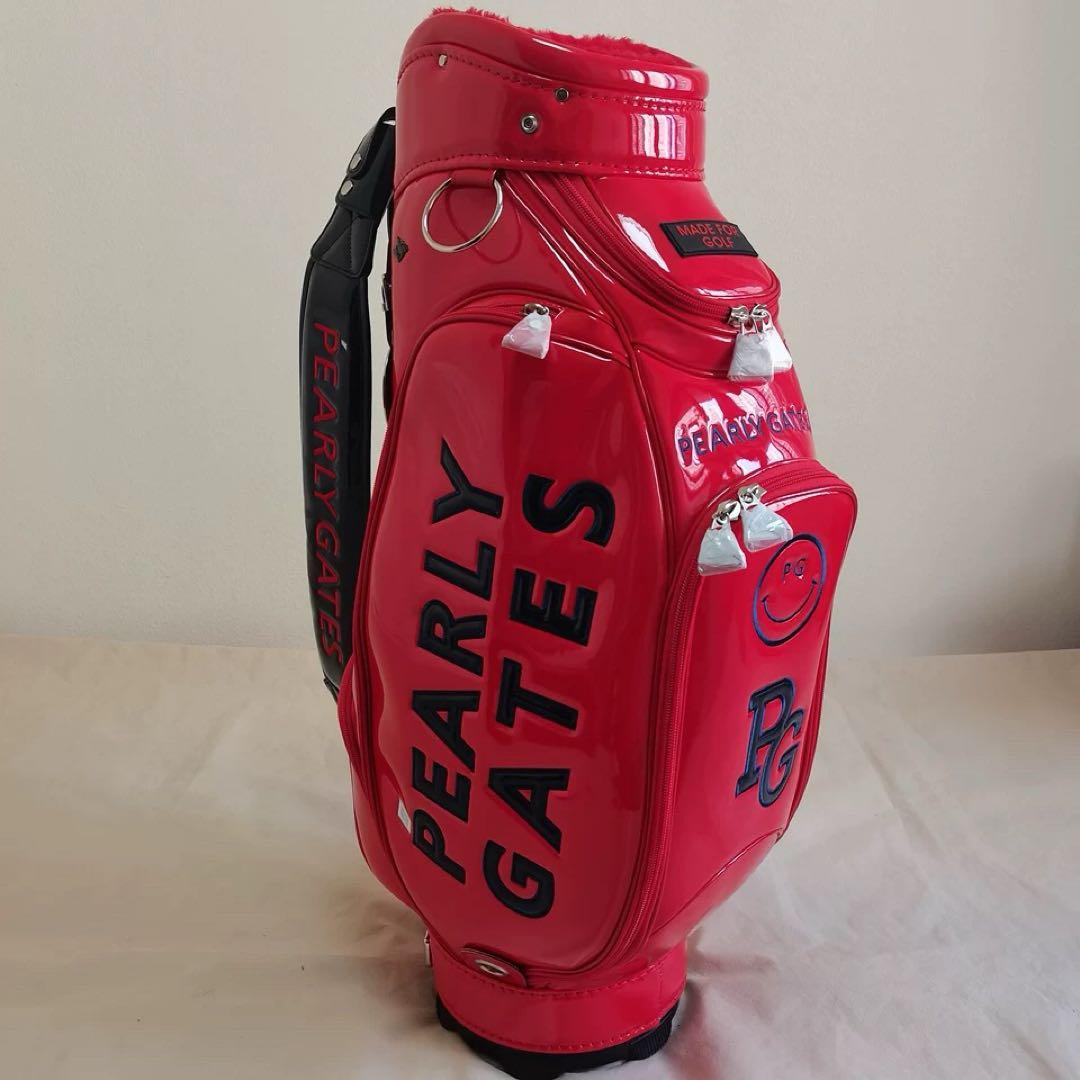 PEARLY GATES キャディバッグ レッド ゴルフバッグ