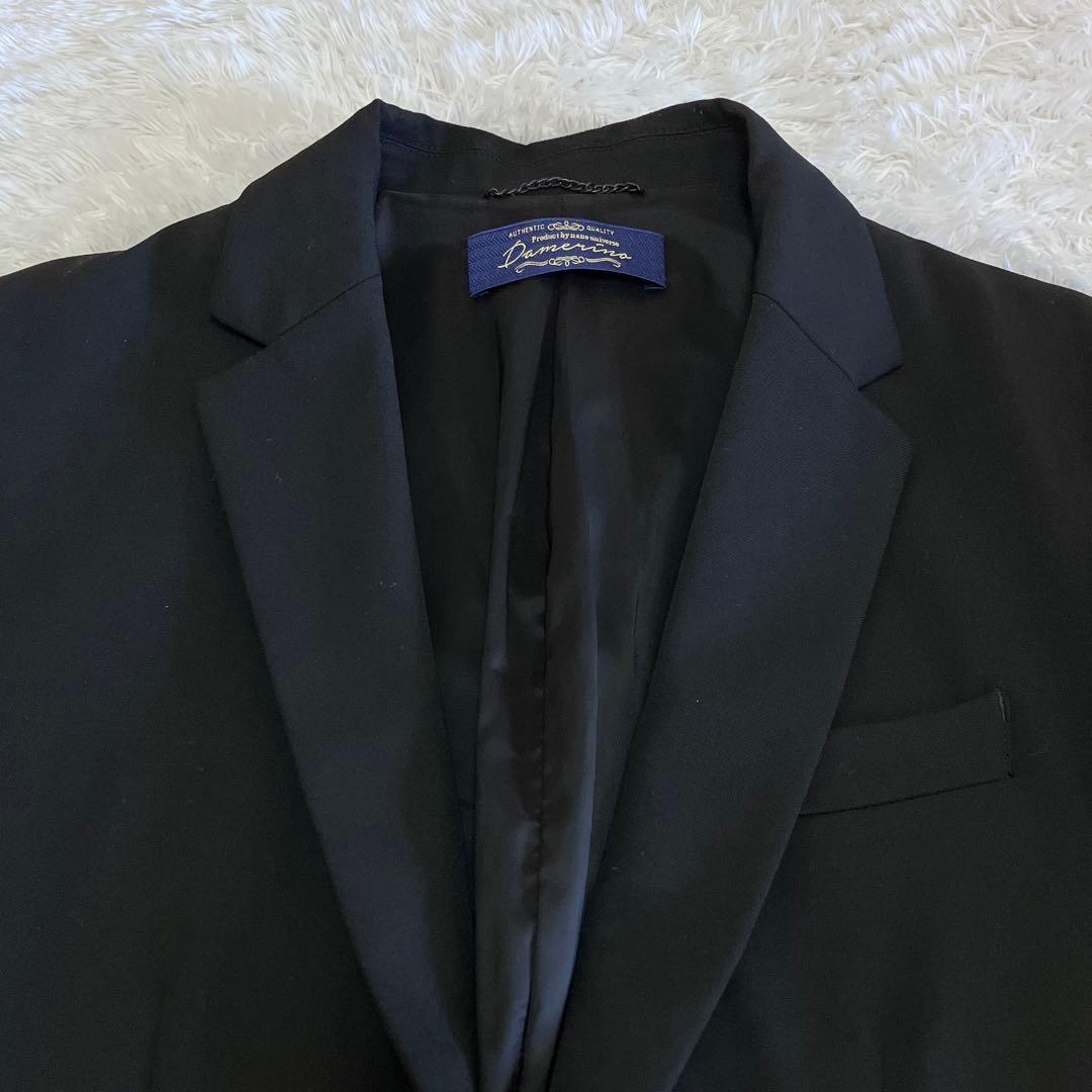 美品 ナノユニバース ダメリーノ Carreman セットアップ スーツ 無地