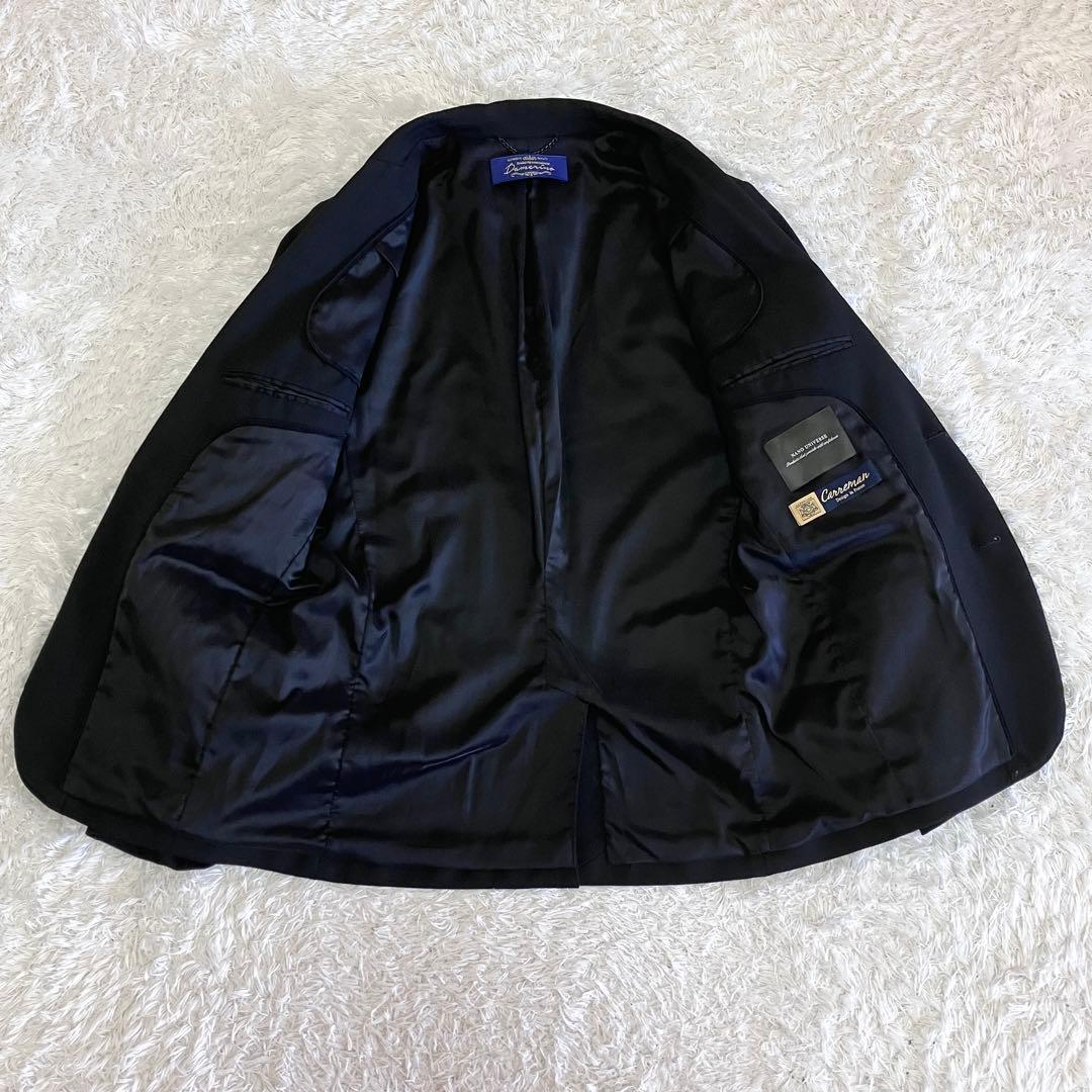 美品 ナノユニバース ダメリーノ Carreman セットアップ スーツ 無地