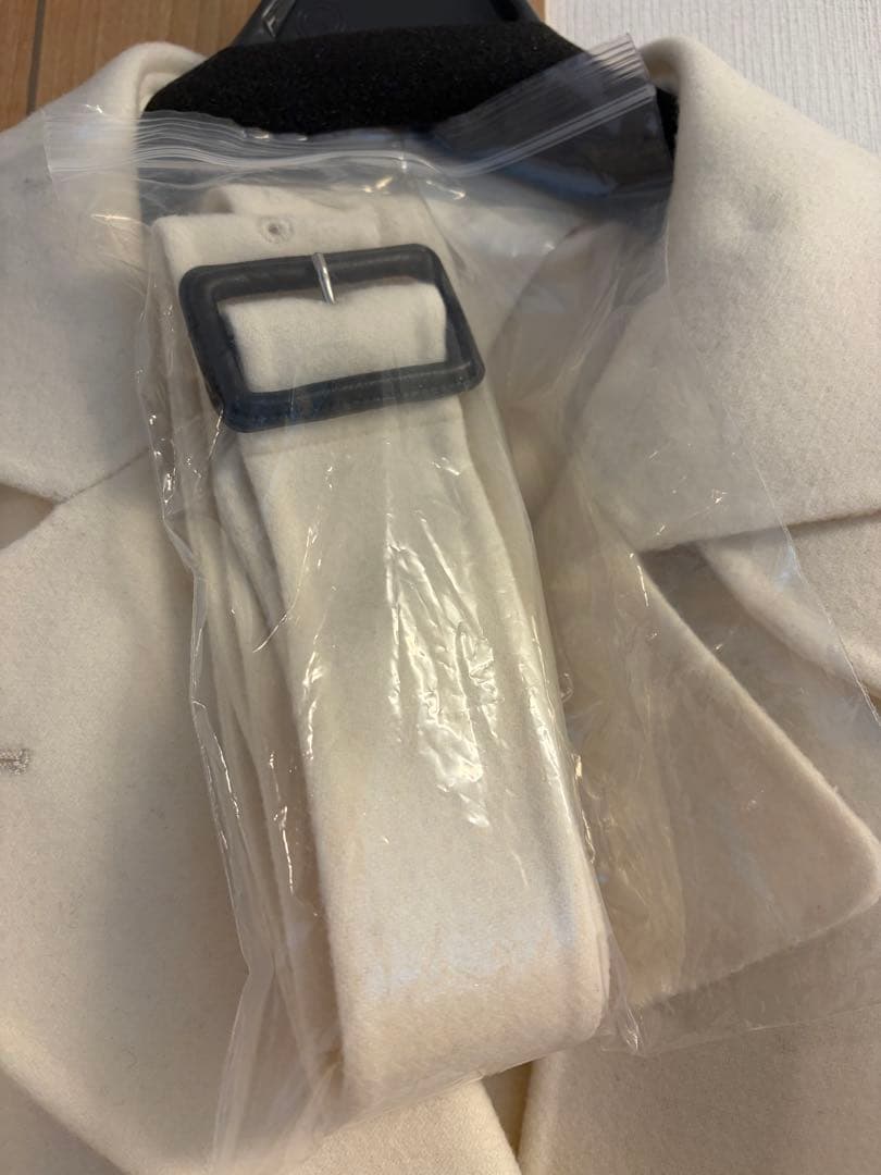 完売品　CELFORD セルフォード ウール混ロングトレンチコート IVR 36