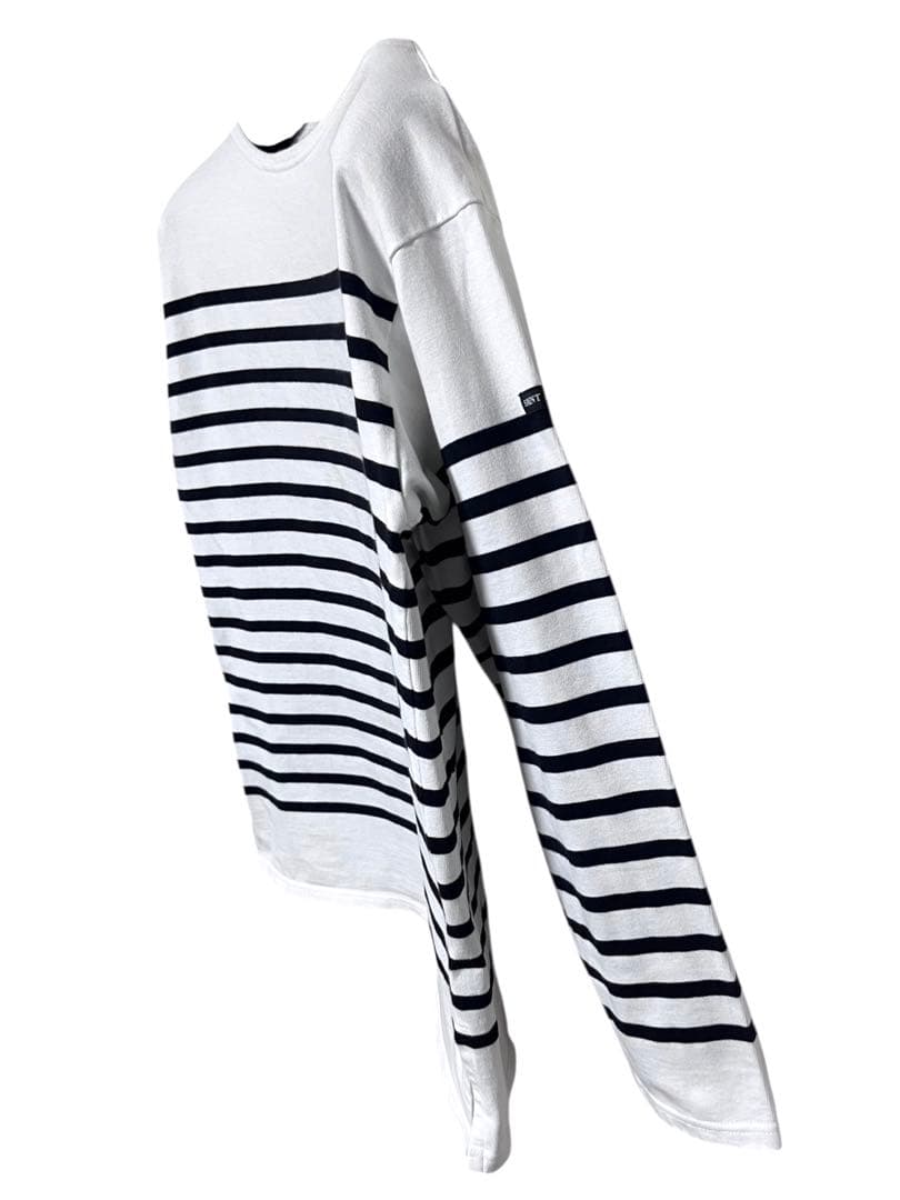 美品　セントジェームス　ナヴァル　ボーダーカットソー　長袖　サイズL 白黒