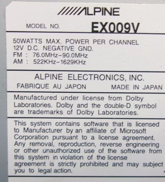 アルパイン　9インチSDナビ　EX009V-PRA　プリウスα　EX009V
