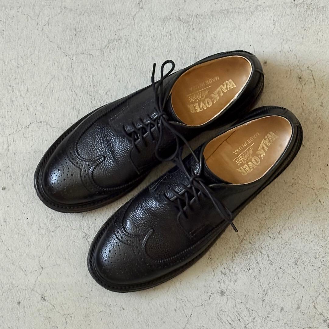 WALK OVER / Cambridge / black pebble 美品！