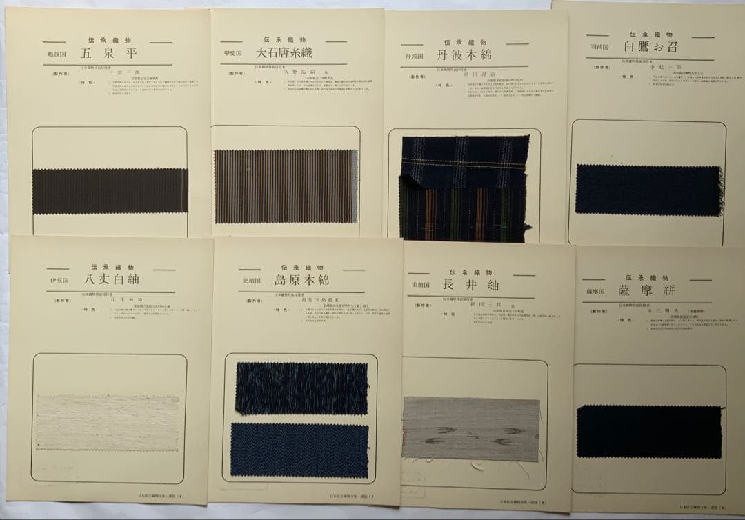 『日本民藝織物全集』4冊揃58葉に裂現物　富山弘基　原始布~木綿　超レア　難あり