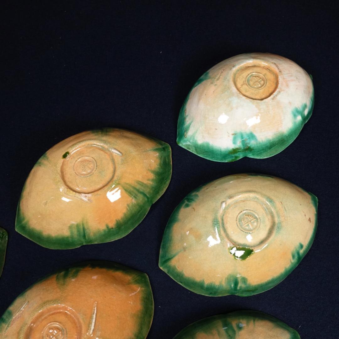 楽焼 舟形皿 向付 6客