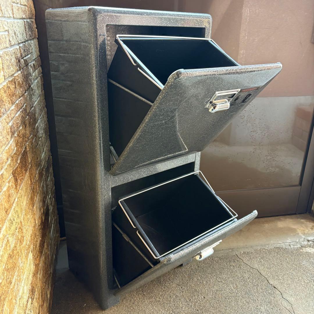 DULTON ダルトン　ゴミ箱　ダブルデッカー　トラッシュカン　アメリカン