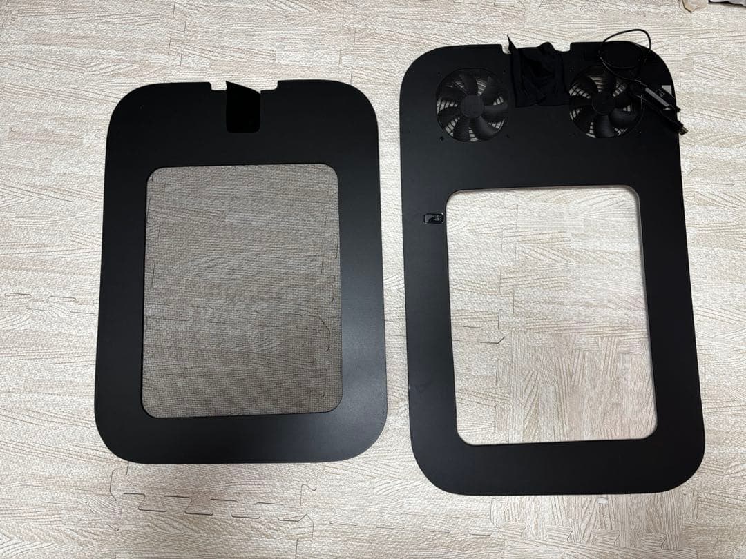 【N-VAN】【アクリル窓加工済】網戸貼り済 らくらくDIY 換気扇ボード