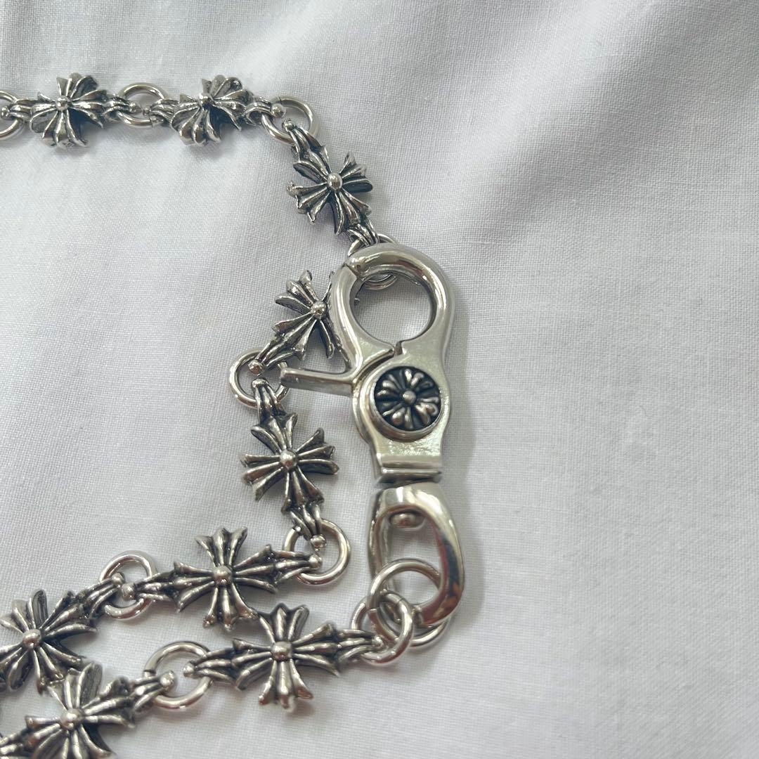 ジャックローズ　シルバー　ウォレットチェーン　ロゴ刻印　カジュアル　メンズ