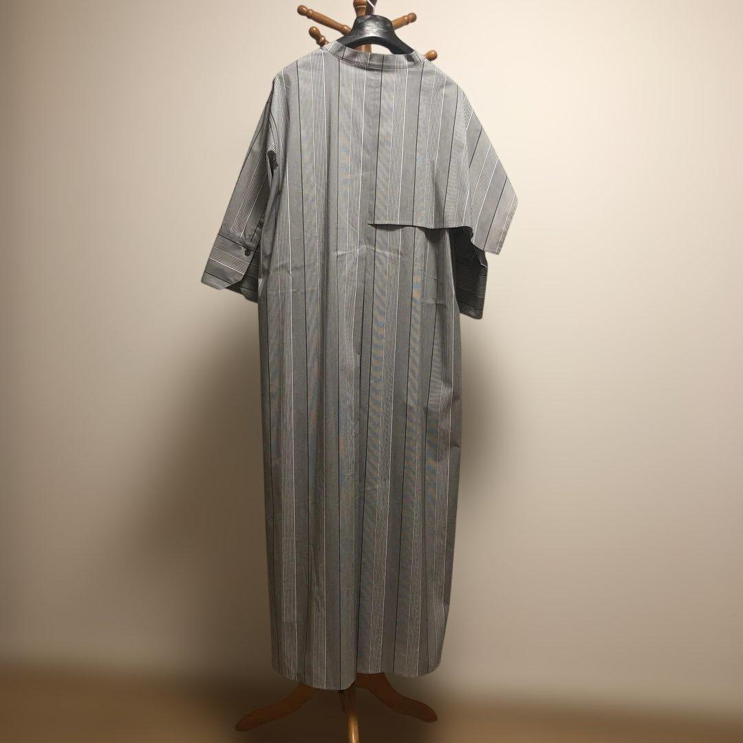 最終値下げADORE ストライプ ロングシャツワンピース38