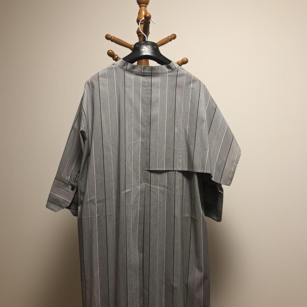 最終値下げADORE ストライプ ロングシャツワンピース38