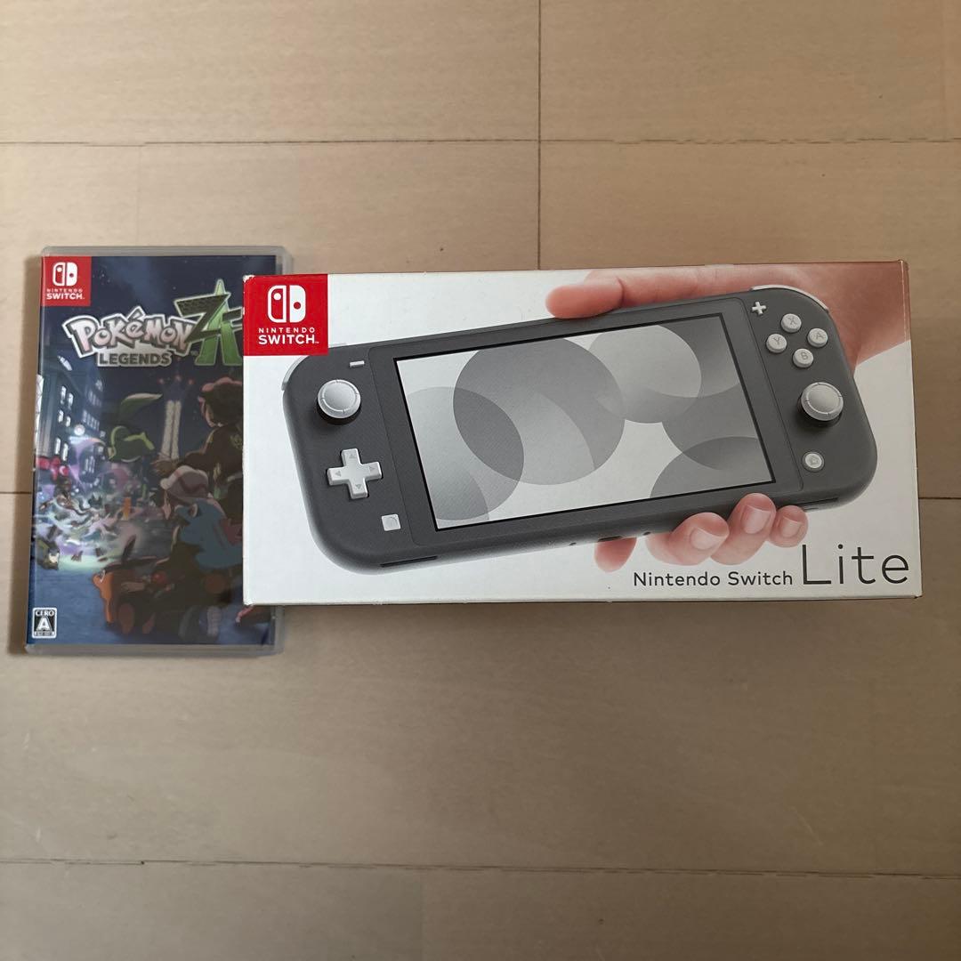 Nintendo Switch Lite グレー ポケモンレジェンズ付き