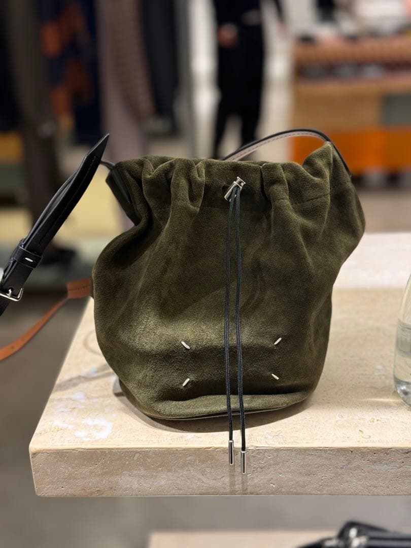 Masion Margiela25AWドローストリング クロスボディ バケット