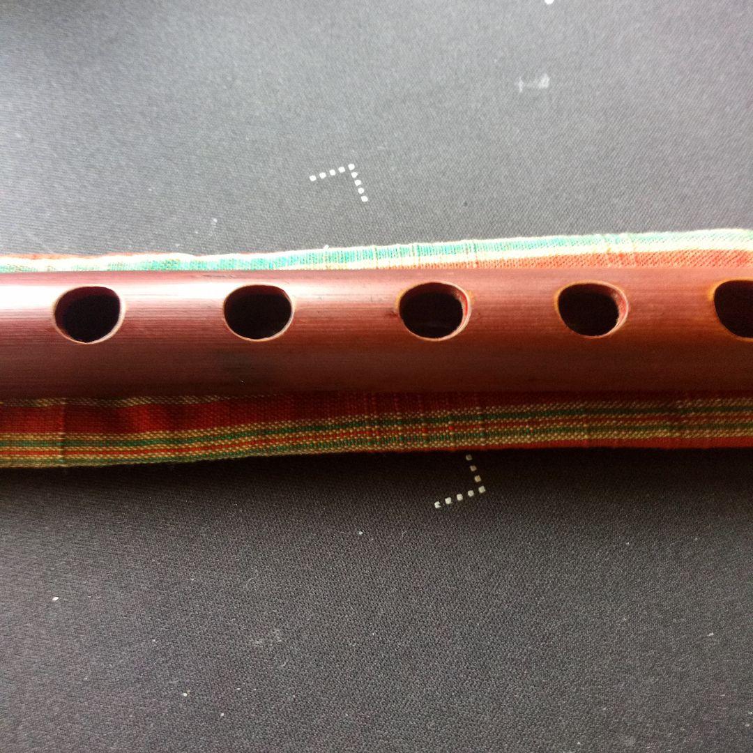 本煤竹製篠笛　笛師藍山 六上調子