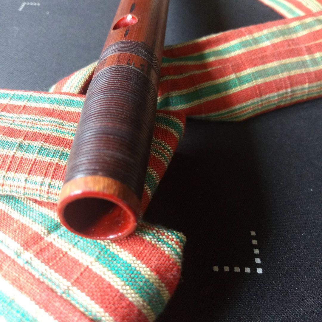 本煤竹製篠笛　笛師藍山 六上調子