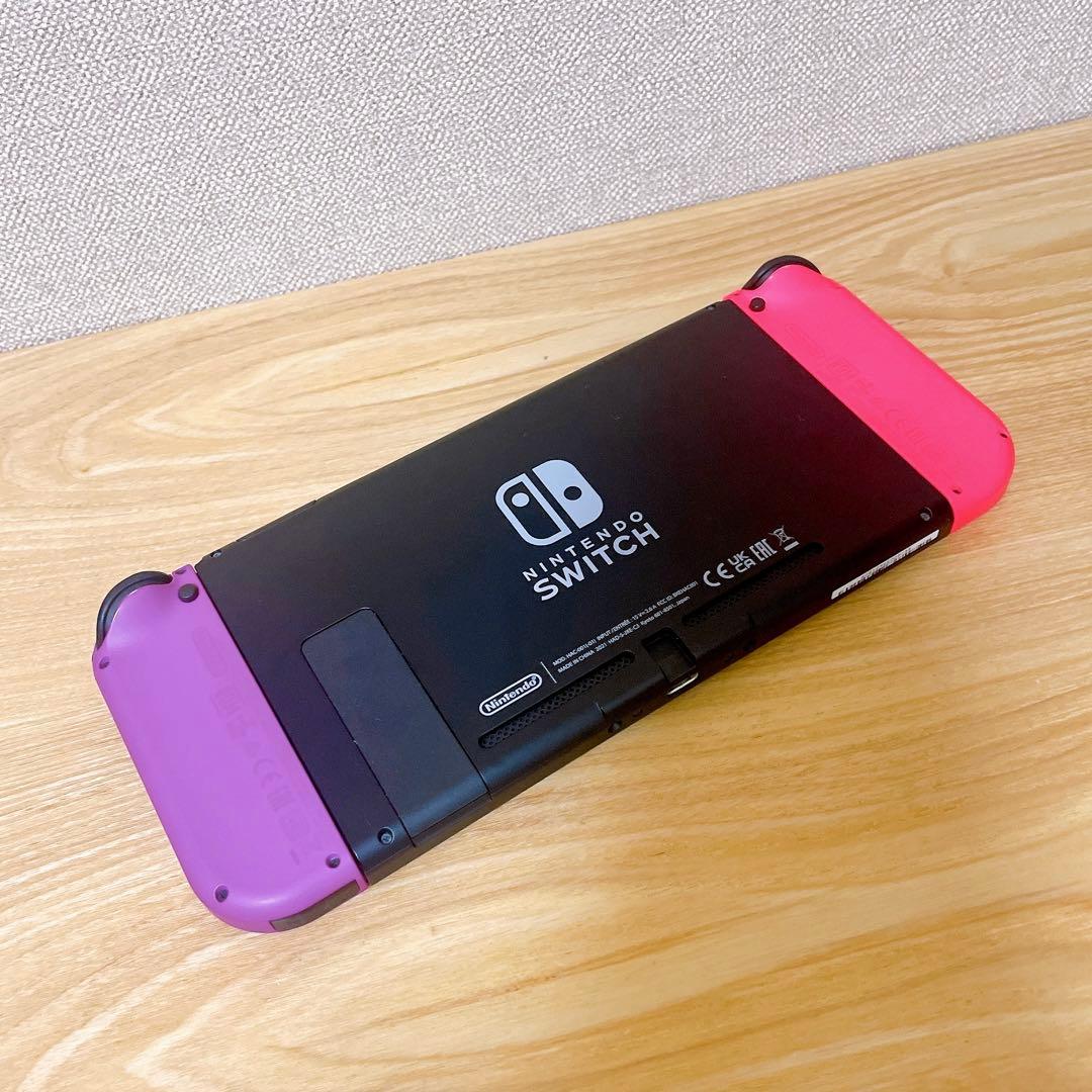 【未使用に近い】Switch 本体 ネオンパープル、ネオンピンク