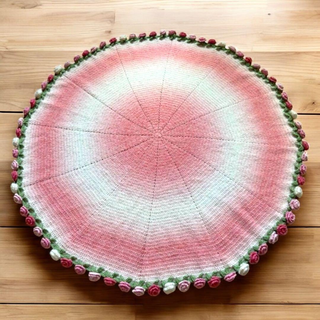 椿 花束ブランケット ローズブランケット ブーケ ブランケット ストール