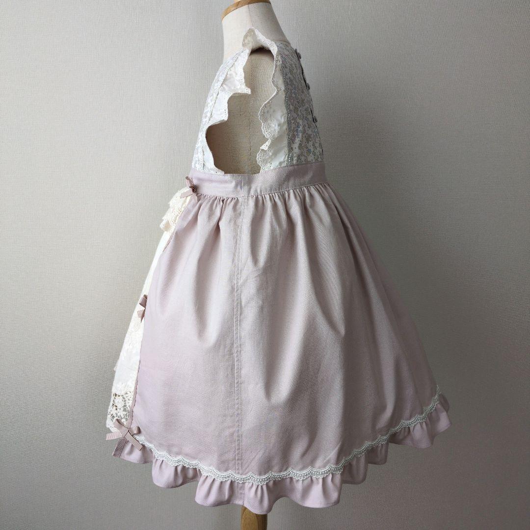 *522 ハンドメイド　ワンピース　ドレス　リバティ アンティーク　110