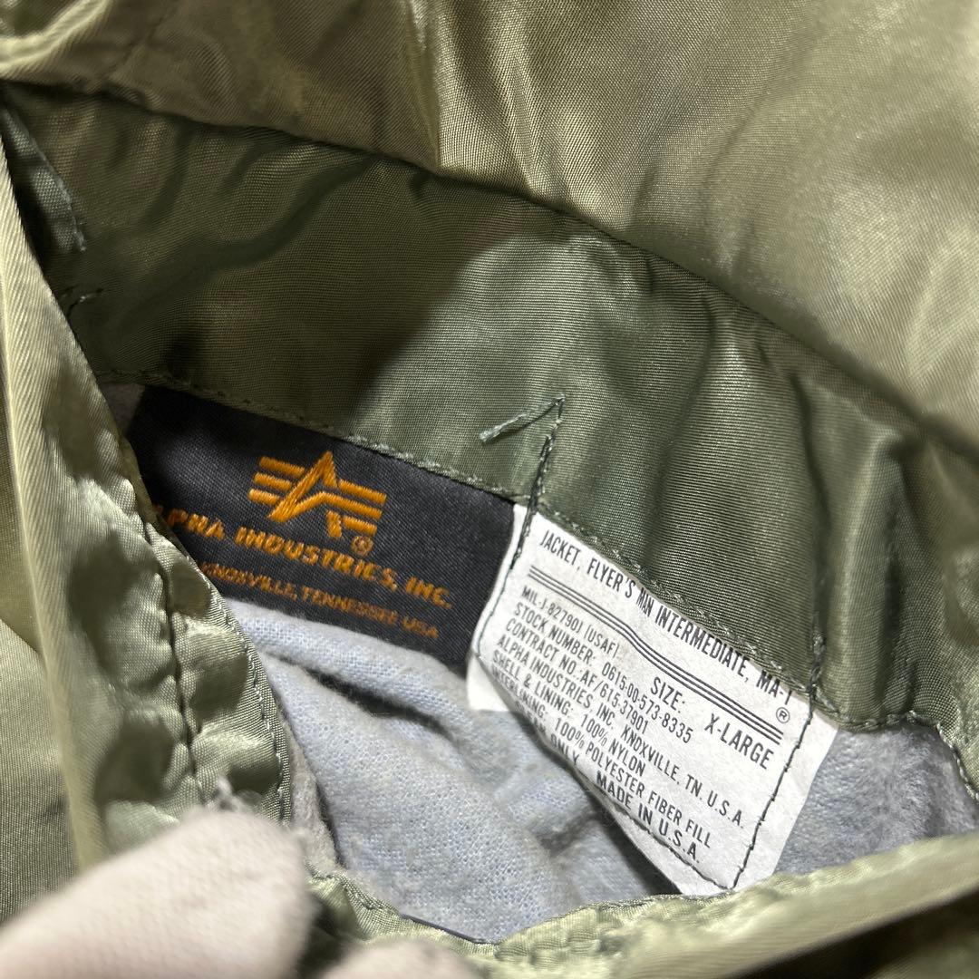 80s 90s USA製 ALPHA MA-1フライトジャケット XLサイズ