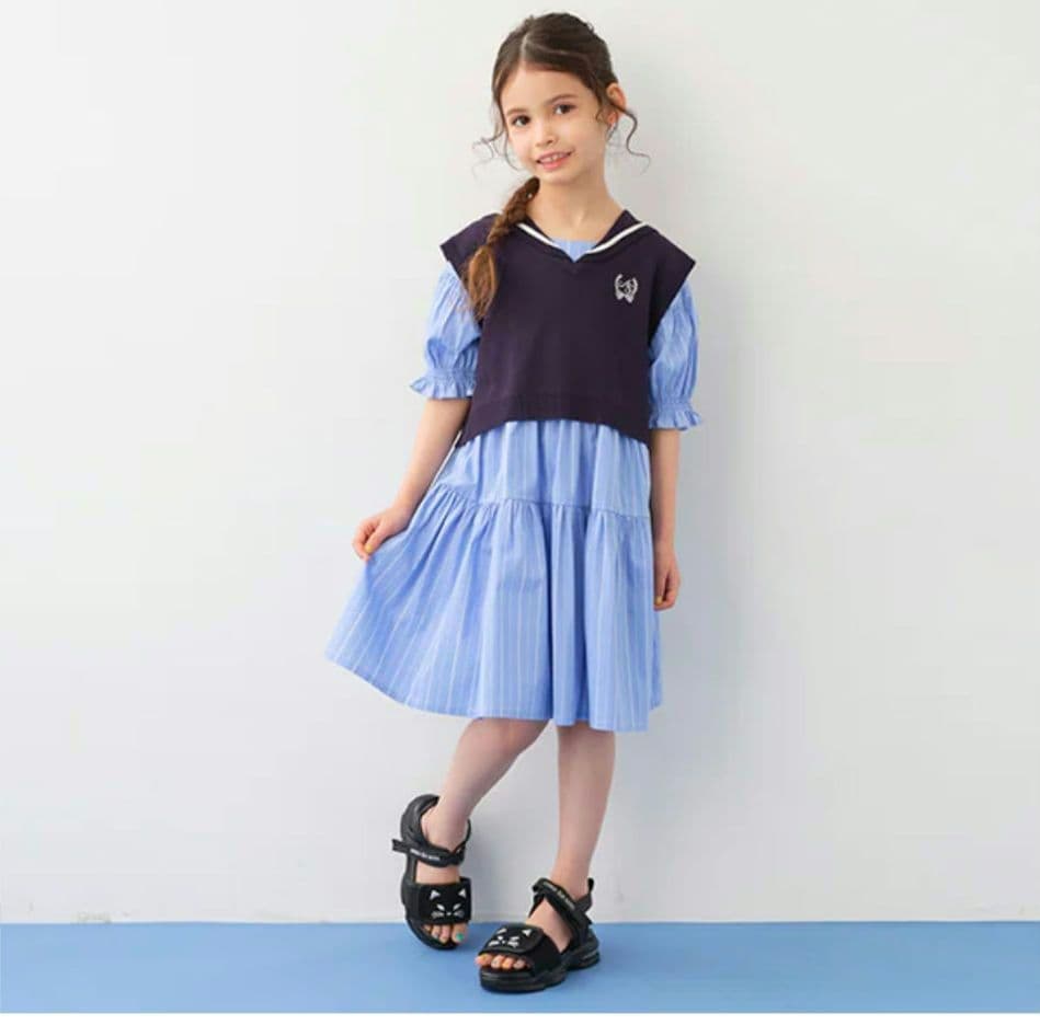 新品 ANNA SUI mini ベストワンピースセット 140