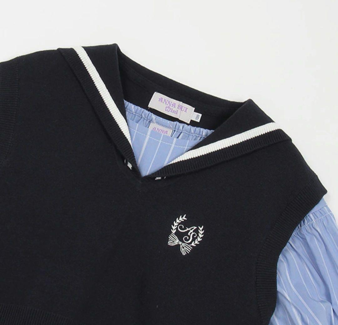 新品 ANNA SUI mini ベストワンピースセット 140