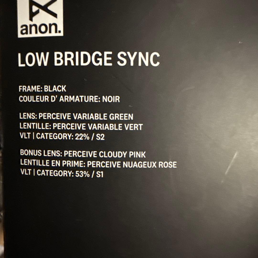 使用3時間程！anon. SYNC M-FUSIONスペアらレンズ付き
