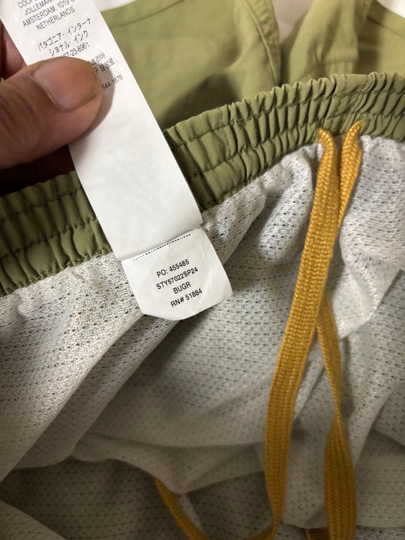 パタゴニア メンズ バギーズショーツ5インチ S (グリーン系) BUGR