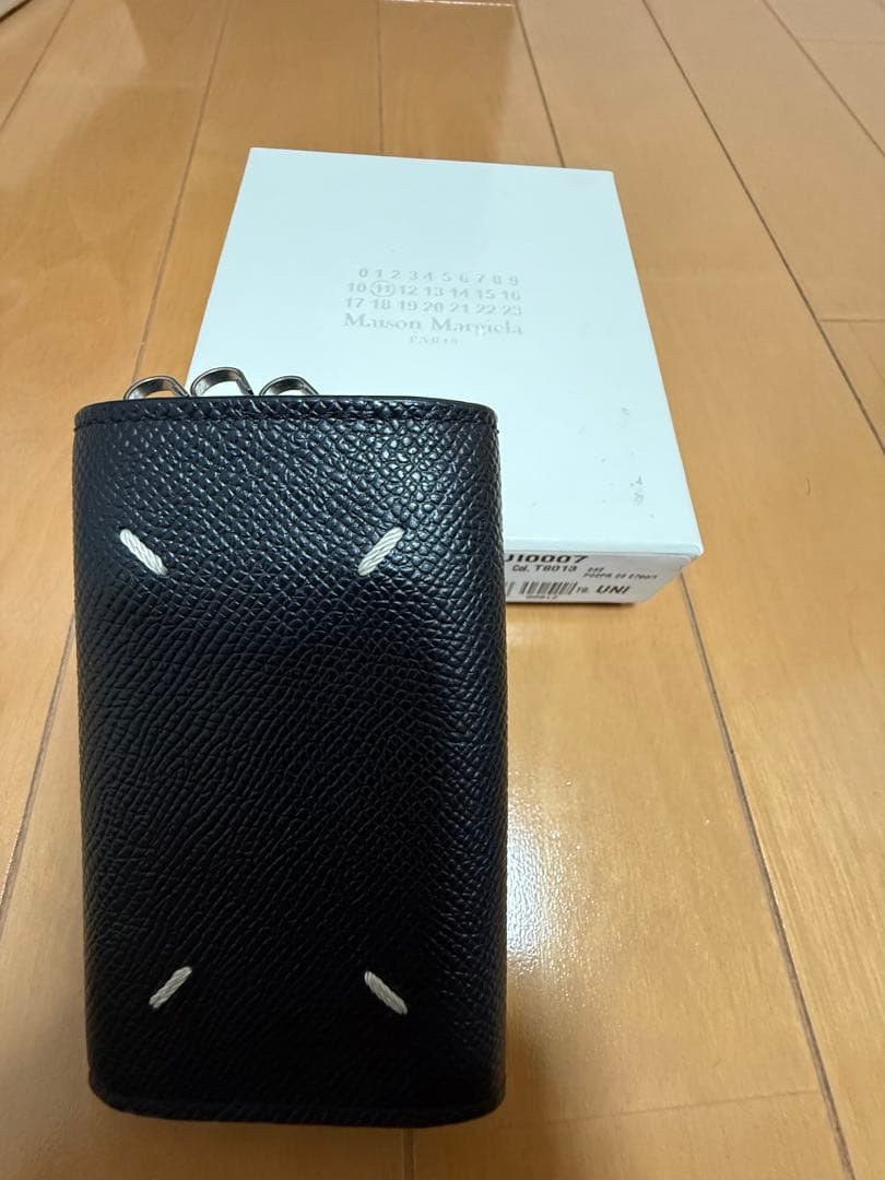 Maison Margiela ブラック レザー キーケース