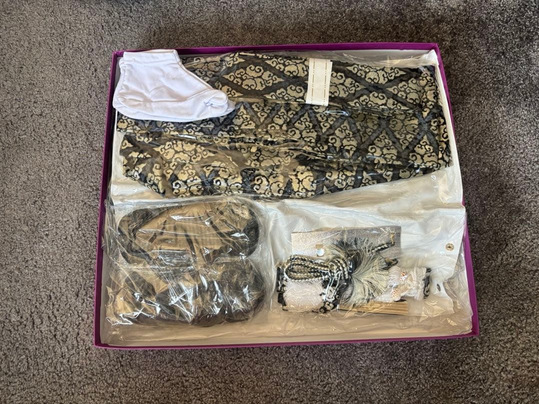 式部浪漫 七五三 5歳 男の子 フルセット 一式 着物 袴 羽織 グレー系