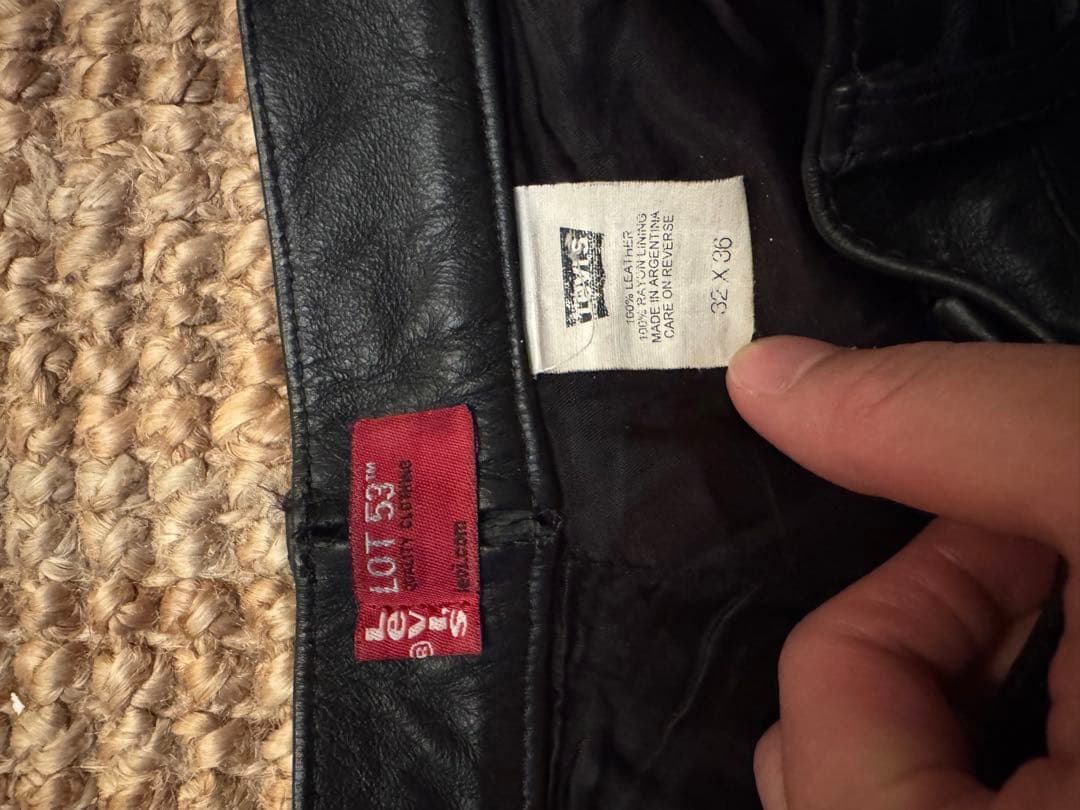 わ*ん様 Levis LOT53 5 POCKET LEATHER PANTS