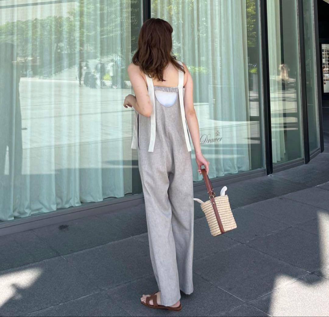 【新品タグ付き】maison raview バイカラーロンパース