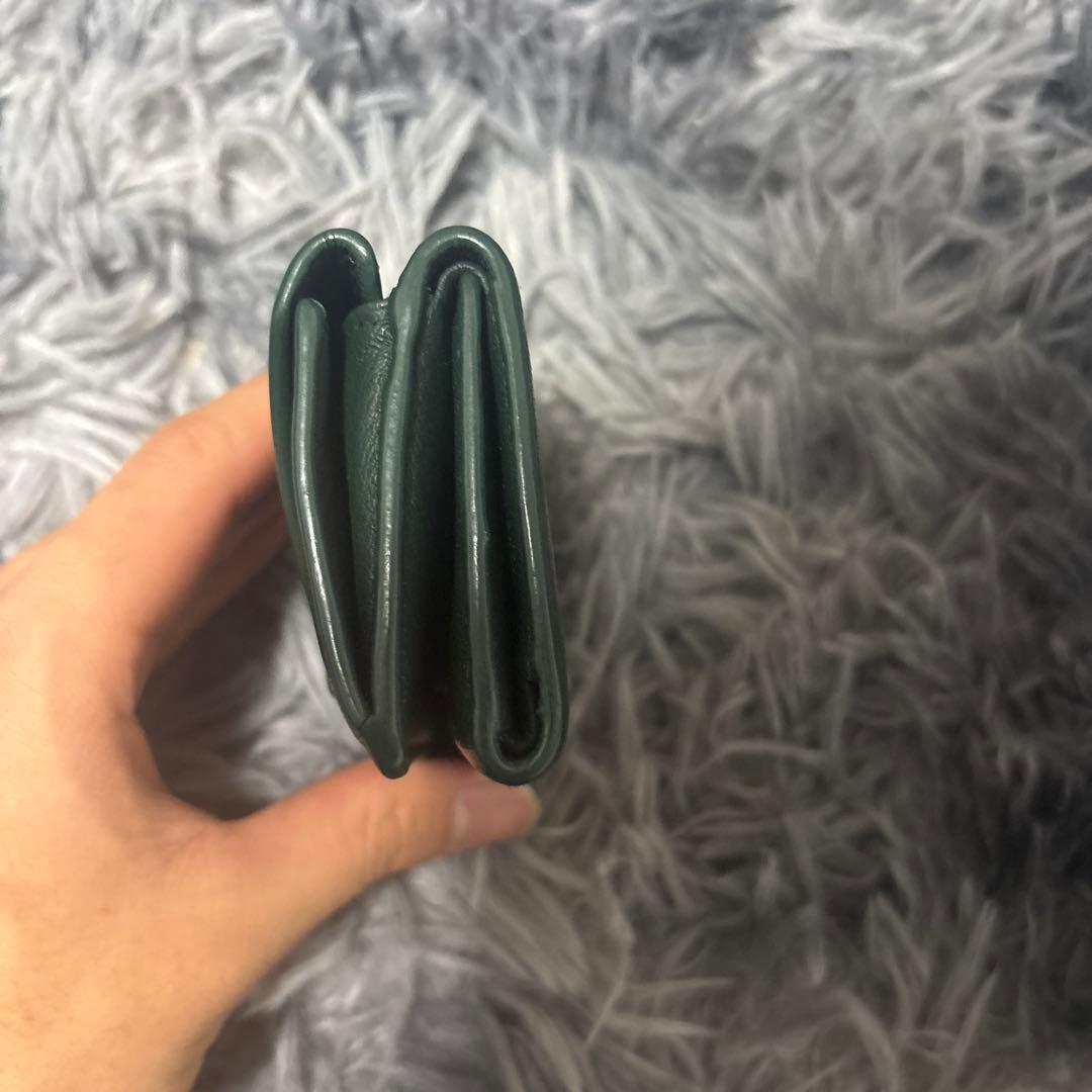 BALENCIAGA グリーン三つ折り財布