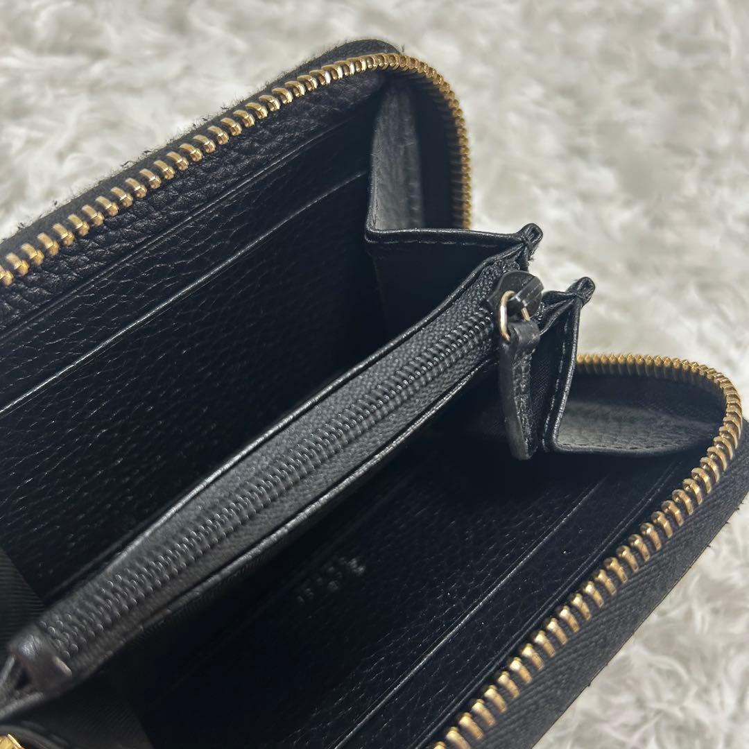 正規品 美品✨GUCCI グッチ　GGソーホー　レザー　コンパクトウォレット　黒