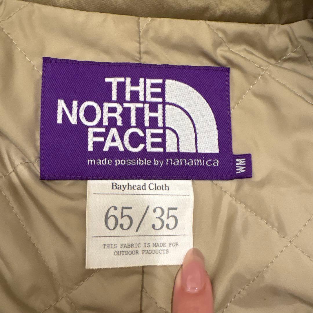 美品　northface purple label ステンカラーコート　ベージュ