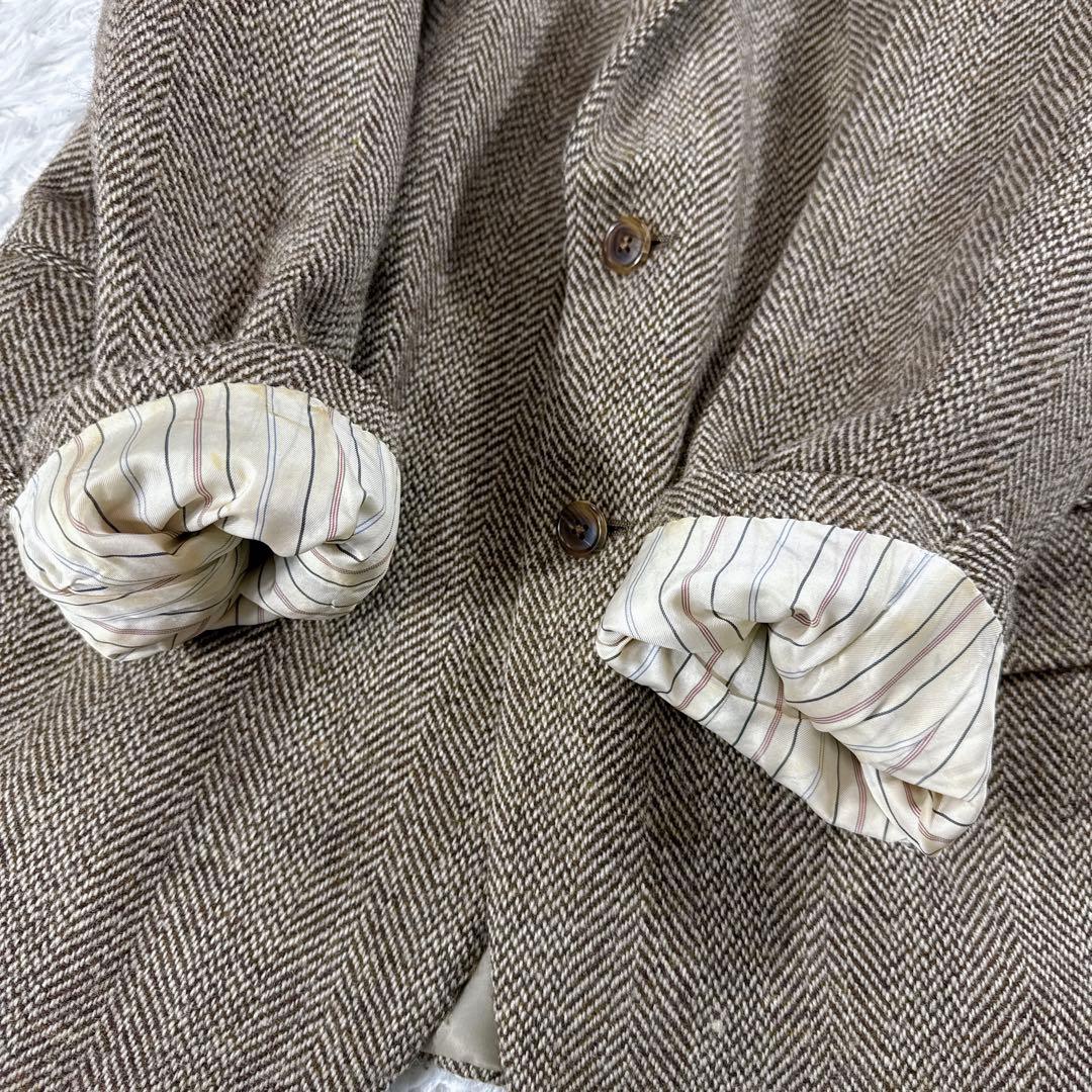 【大きいサイズ】ポロバイラルフローレン ヘリンボーン ツイードジャケット AB6