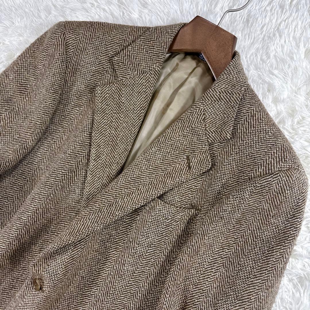 【大きいサイズ】ポロバイラルフローレン ヘリンボーン ツイードジャケット AB6