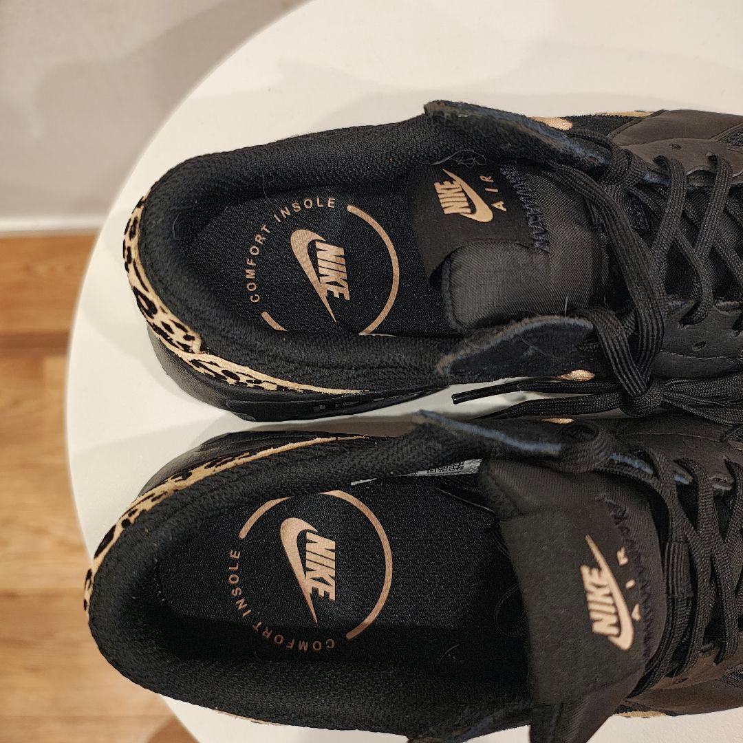 Nike Air Max ナイキ 黒 ブラック レオパード ヒョウ柄 24cm
