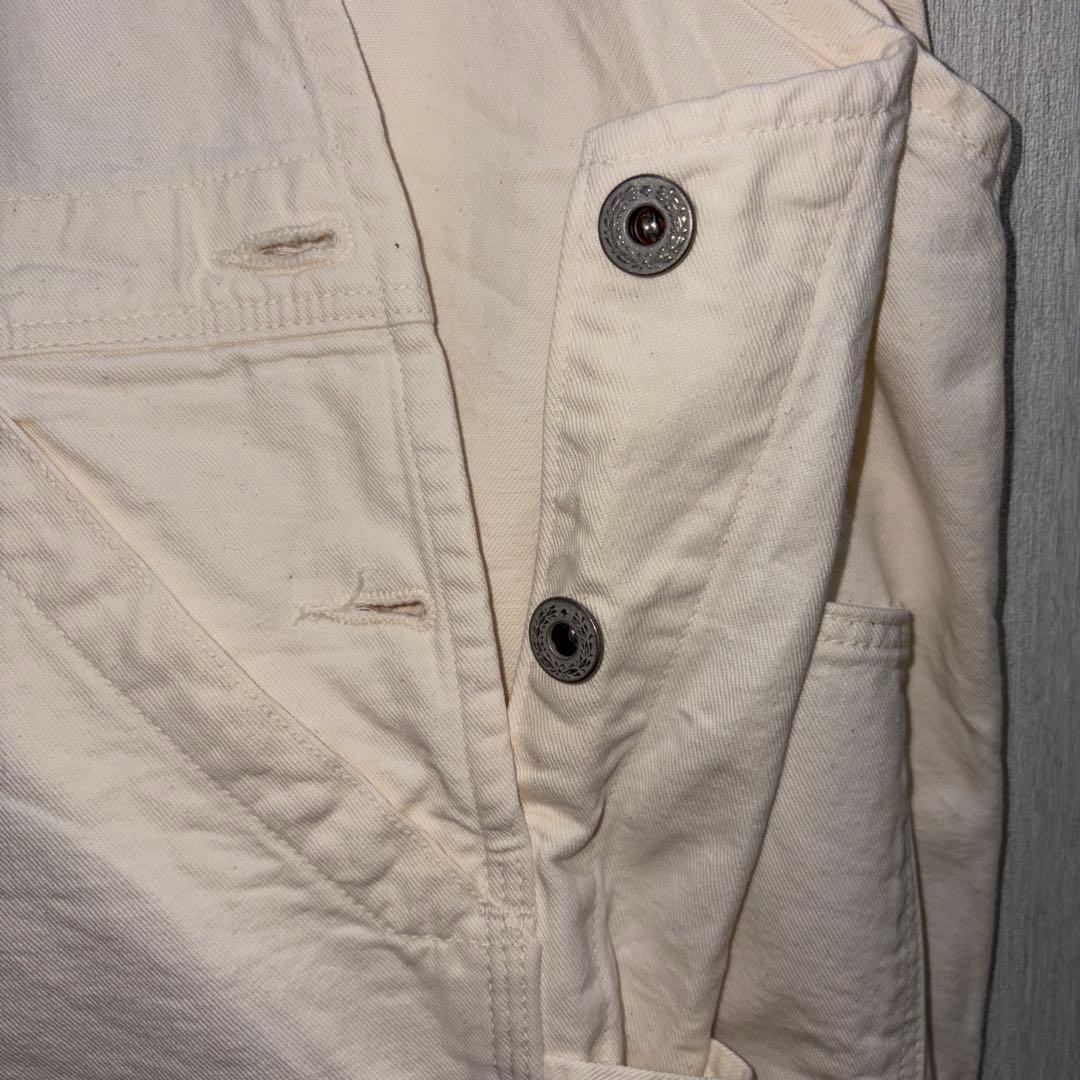 orSlow サイズXS （Mサイズ可）　　　ホワイト コットンサロペット