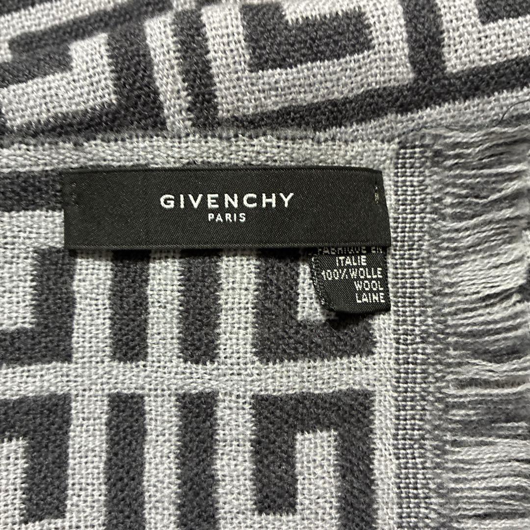 Givenchy ジバンシー マフラー 総柄 ウール100%イタリア製