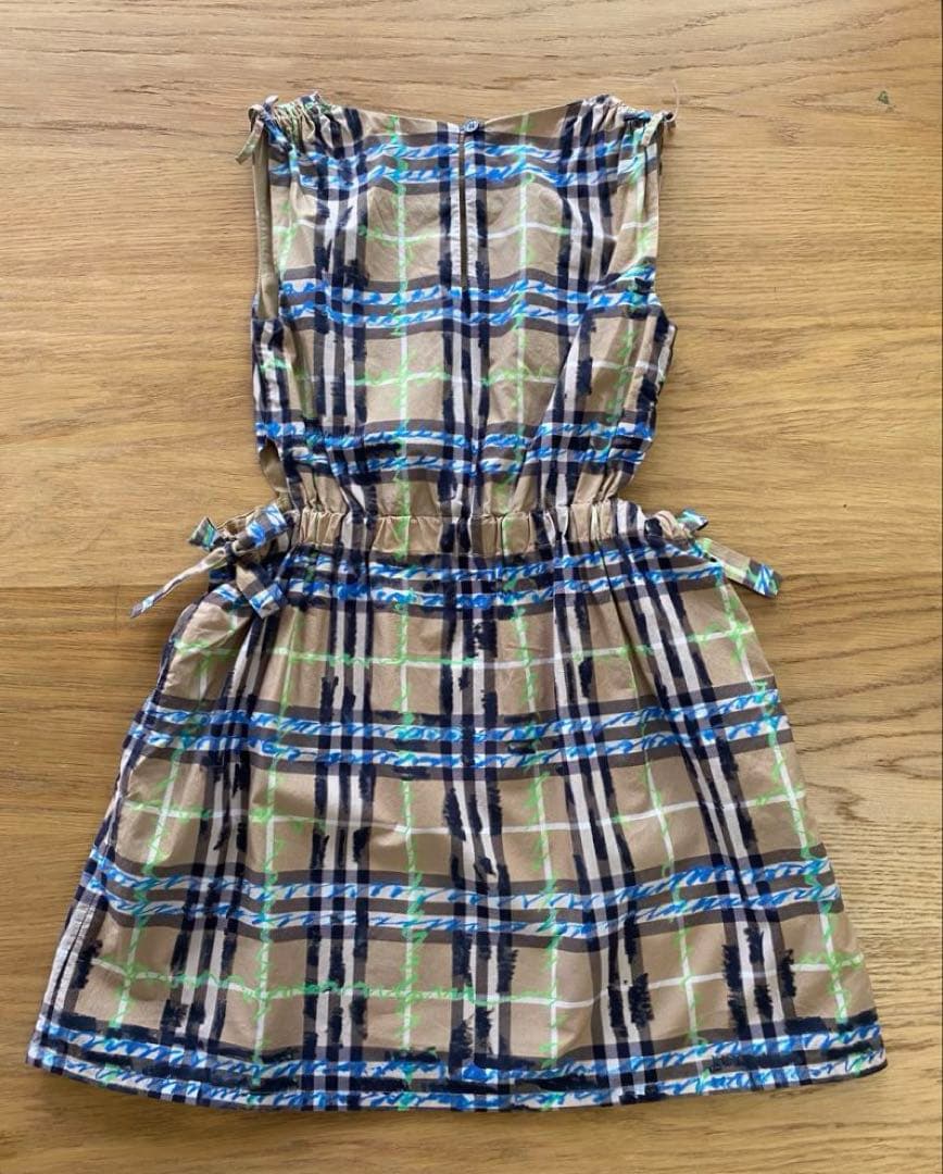 【美品】BURBERRY CHILDREN チェック柄 ワンピース ノースリーブ